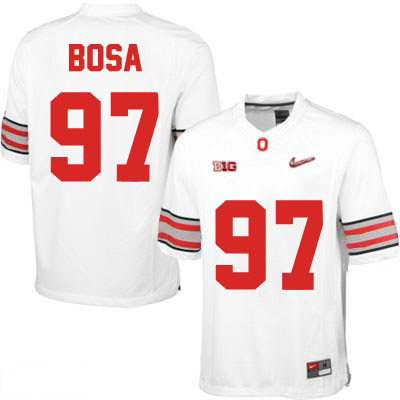 Ohio State Buckeyes Men's Joey Bosa #97 White Authentic Nike Diamond Quest Playoff College NCAA Stitched Football Jersey DY19E46KD